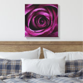 深いパープルバラ キャンバスプリント (インサイチュ (寝室))