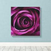 深いパープルバラ キャンバスプリント (インサイチュ (ウッドフロア))