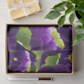 深いパープルパンシークラスター：威厳のある美しい 薄葉紙 (ギフト)