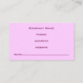 深いパープルビジネスカード 名刺 (裏面)