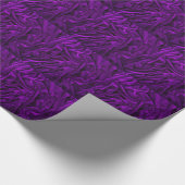 深いパープルベルベットヴィンテージシックエレガントカフェ ラッピングペーパー (角)