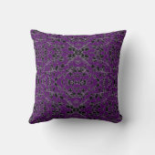 深いパープルボホシークリーフ クッション (裏面)