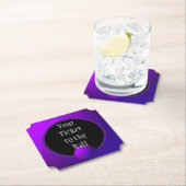 深いパープルボールにあなたのチケット ペーパーコースター (インサイチュ)