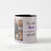 深いパープルヴィオレットマザーズデイマグ ツートーンマグカップ (中央)