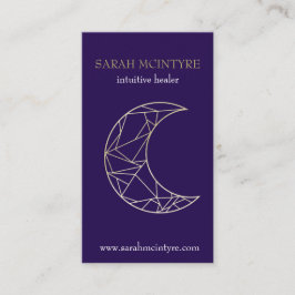 深いパープル金ゴールド天月サイキックヒーラー コーリングカード