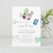 深いビロードはミセス恋しく思・ブライダルシャワーを旅する 招待状 (スタンド正面)