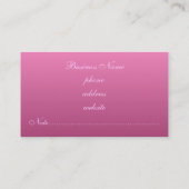 深いピンクの名刺 名刺 (裏面)