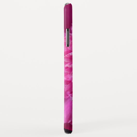 深いピンクの牡丹の黒いiPhone / iPadケース Case-Mate iPhoneケース (裏面/右)