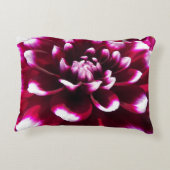 深いピンクアンドホワイトダリアフローラ アクセントクッション (裏面)