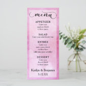 深いピンクウォーターカラー&マンダラ結婚ズメニュー メニュー (スタンド正面)