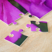 深いピンクガーデンフラワーズアートパズル ジグソーパズル (側面)