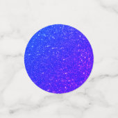 深いピンクブルーグリッター誕生日紙吹雪 コンフェッティ (スモール正面)