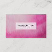 深いピンクモダン流体カラー背景 名刺 (正面)