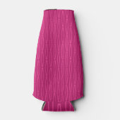 深いピンク幾何反復 ボトルクーラー (正面)