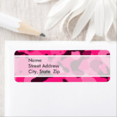 深いピンク迷彩柄;カモフラージュ ラベル (インサイチュ)