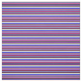 深いピンク、グレー、青、白、黒の線 ファブリック (見本)