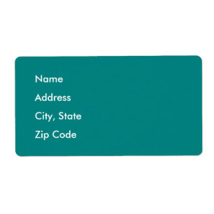 深いピーコックブルー ラベル