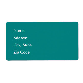 深いピーコックブルー ラベル