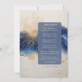 深いピースアイリッシュ/古代ゲール賛美ズフラット サンキューカード