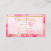 深いフェミニンピンクスパークルリップシックなメイクアップアーティスト 名刺 (裏面)