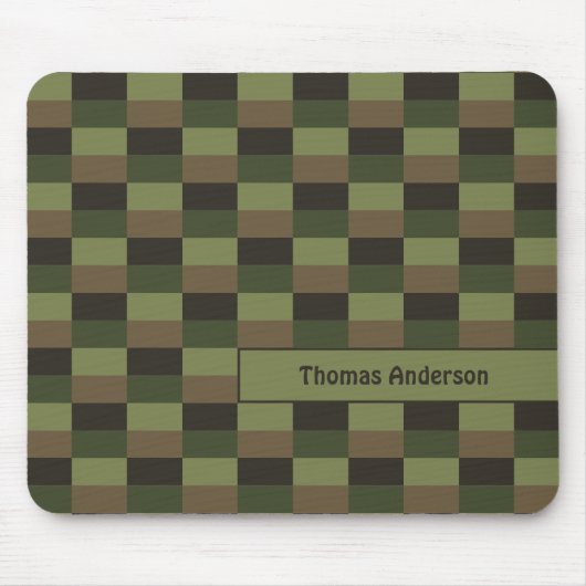 深いフォレストの色の組み合わせ マウスパッド (正面)