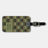 深いフォレストの色の組み合わせ（両側） ラゲッジタグ (正面横)