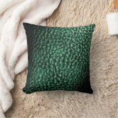 深いフォレストグリーンメタリックレザーデザイン無地の- クッション (ブランケット)