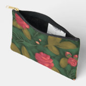 深いフォレストフローラポーチ アクセサリーポーチ (見開き)