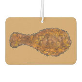 深いフライドチキン脚ドラムスティックグルメソウルフード カーエアーフレッシュナー (裏面)