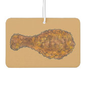 深いフライドチキン脚ドラムスティックグルメソウルフード カーエアーフレッシュナー (正面)