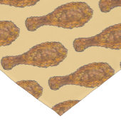 深いフライドチキン脚ドラムスティックグルメソウルフード ショートテーブルランナー (コーナー)