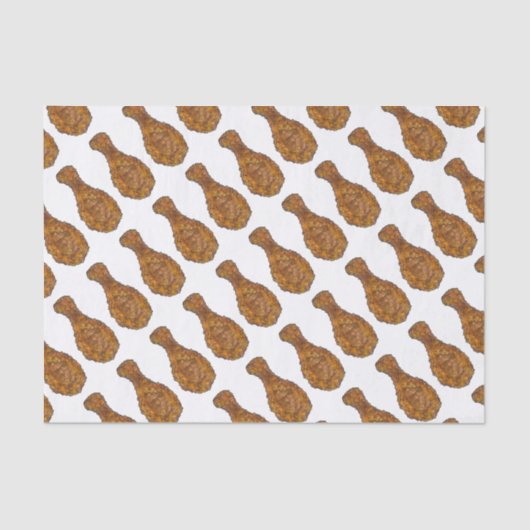 深いフライドチキン脚ドラムスティック食品グルメ 薄葉紙 (正面)