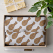 深いフライドチキン脚ドラムスティック食品グルメ 薄葉紙 (ギフト)