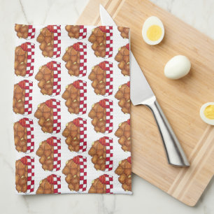 深いフライドチーズカーズミネソタウィスコンシン食品 キッチンタオル