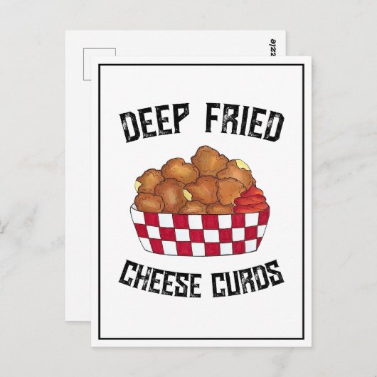 深いフライドチーズカーズミネソタウィスコンシン食品 ポストカード (正面/裏面)