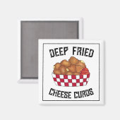 深いフライドチーズカーズミネソタウィスコンシン食品 マグネット (正面/裏面)