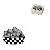 深いフライドチーズカーズミネソタウィスコンシン食品 ラバースタンプ (押印)