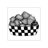 深いフライドチーズカーズミネソタウィスコンシン食品 ラバースタンプ (インプリント)