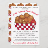 深いフライドチーズカーズミネソタウィスコンシン食品 招待状 (正面/裏面)