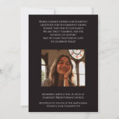 深いフローラリリー葬祭記念発表 招待状 (裏面)