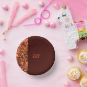 深いブラウン離れズハッピー感謝祭与え感謝していを与える ペーパーボウル (パーティー)