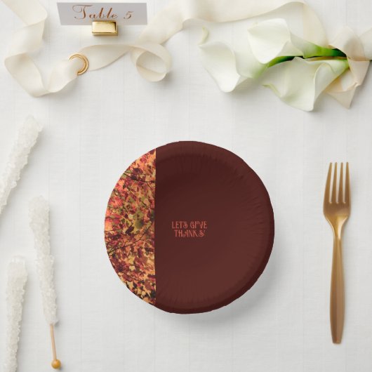 深いブラウン離れズハッピー感謝祭与え感謝していを与える ペーパーボウル (ウェディング)