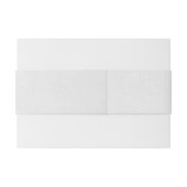 深いブルガンディシルバーグレイ水彩フローラ 招待状ベリーバンド (裏面例)