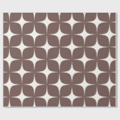 深いブルガンディミッドセンチュリーモダンボエレガントホ ラッピングペーパー (フラット)