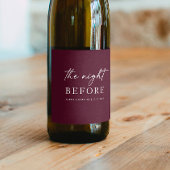 深いブルゴーニュリハーサルディナー | 前夜 ワインラベル