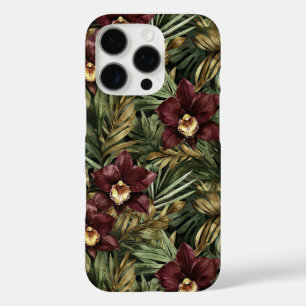 深いブルゴーニュレッドランクジャングル誕生日 iPhone 16 PROケース