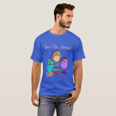 深いブルーの取得のまわりに方法 Tシャツ (正面フル)