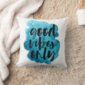 深いブルーの良い雰囲気のみブラシスクリプト クッション (ブランケット)