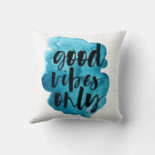 深いブルーの良い雰囲気のみブラシスクリプト クッション (裏面)