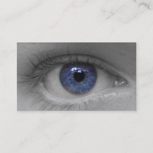 深いブルーアイブースカード 名刺 (正面)